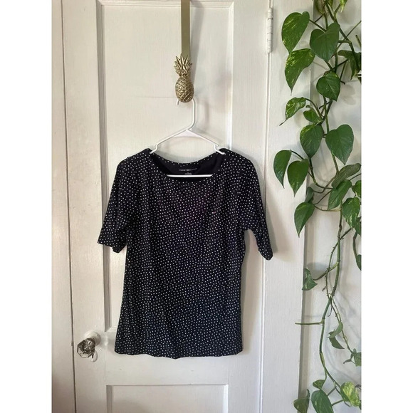 Tommy Hilfiger women’s size medium small polka dot top - Picture 1 of 6